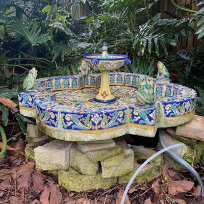 The centerpiece of any garden, this beautiful fountain originally had made in Cuba!