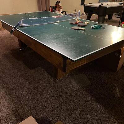 POOL TABLE WITH PING PONG TOP