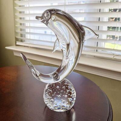 Murano Dolphin on bubble ball