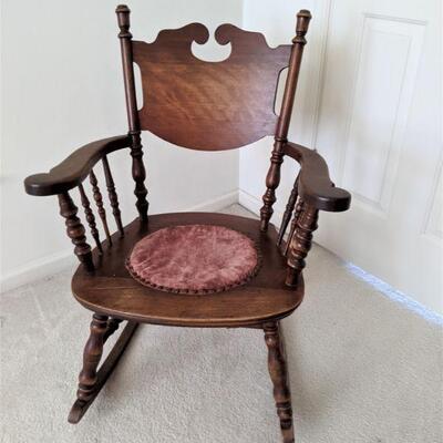 Antique oak rocker