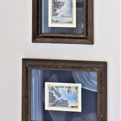 Pair of watercolors, matted and framed