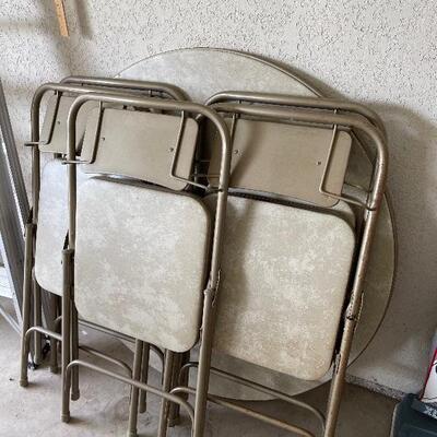 round card table chairs