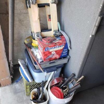 #1400 â€¢ Hand Tools, Furniture Dollies, Tow Straps, Tail Lights, And More