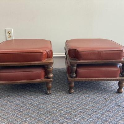 Vintage stackable footstools complete with the ever popular 'leatherette' upholstery of the 60's.  Priced at $65 for the set of 4.