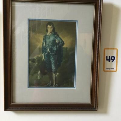 #49 Blue Boy 20" x 25" Priced at $45