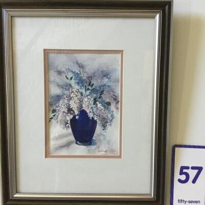 #57 Original by Laurel Native William "Bill" Venables, Jr. Frame measures 13.5" x 16"    Priced at $125.