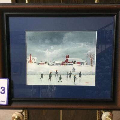 #93 Original Bill Venables water color.  24.5" x 20.5" Priced at $125