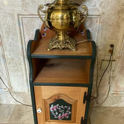 Small painted cabinet measures 12.5