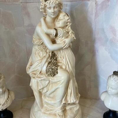 Mother & Daughter Statue.  Priced at $110