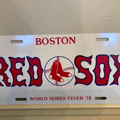 Boston Red Socks License Plate.  Priced at $10