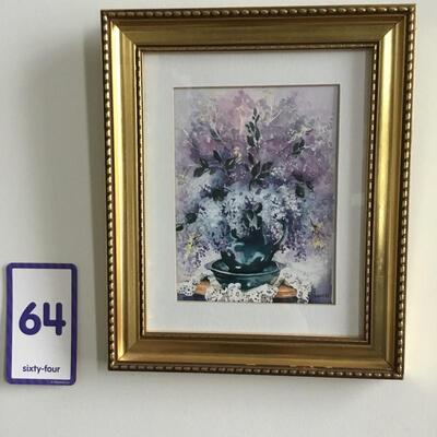 # 64 Original Watercolor by Bill Venables. 2" x 14" $125