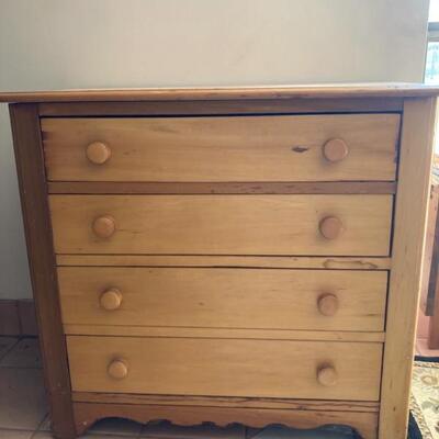 4 drawer small pine chest is perfect for any room.  Priced at $125