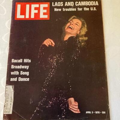 Life magazine - Lauren Bacall.  priced at $5
