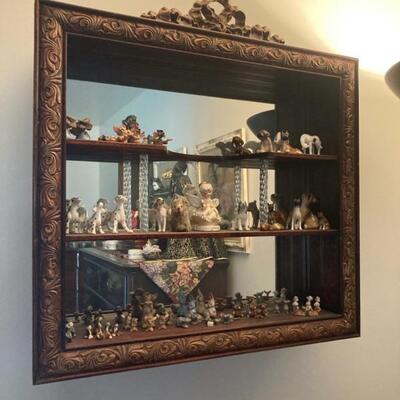 Mirrored Hanging Shadow Box Measures 18 1/2