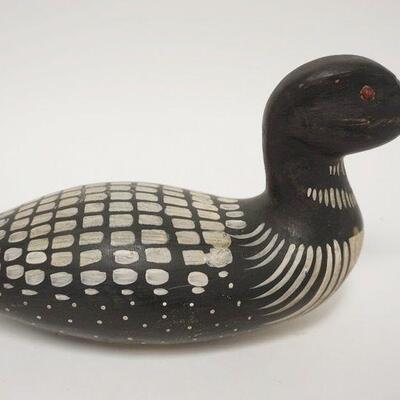 1212	HAND PAINTED WOOD DUCK DECOY, 11 IN 
