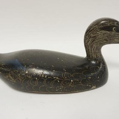 1211	WOOD DUCK DECOY STAMPED BOB GOVE 18 IN 
