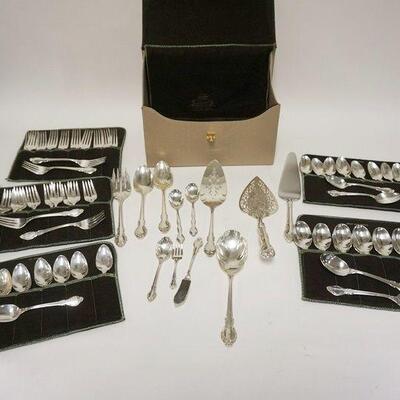 1231	72 PIECES OF HOLMES & EDWARDS SILVER PLATE FLATWARE
