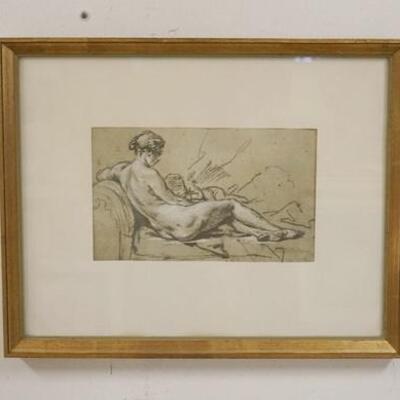 1266	PRINT OF A RECLINING NUDE, 19 1/4 IN X 15 1/2 IN INCLUDING FRAME
