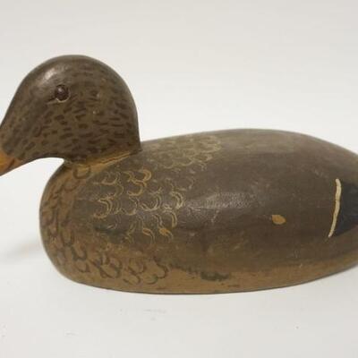 1213	HAND PAINTED WOOD DUCK DECOY, 12 IN 
