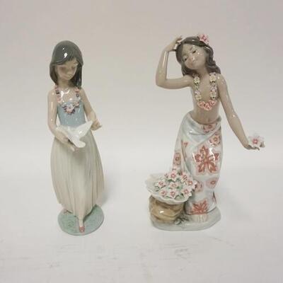 1119	LOT OF TWO LLADRO FIGURES 8 1/2 IN 
