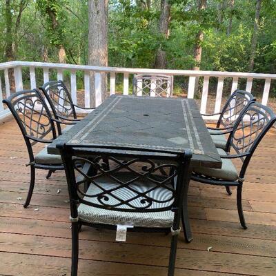 Outdoor Dining Set-  Table w/ 6 chairs