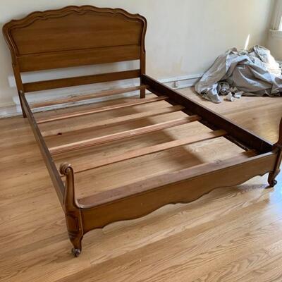 Queen sized bed frame, wood