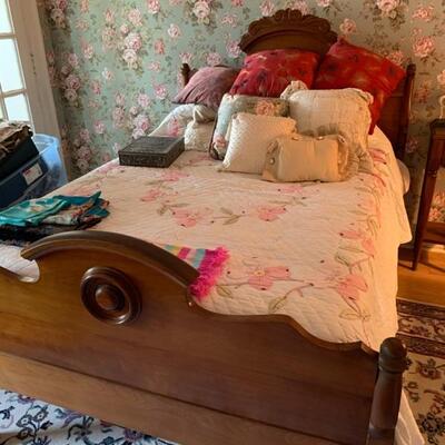 antique bed, full size