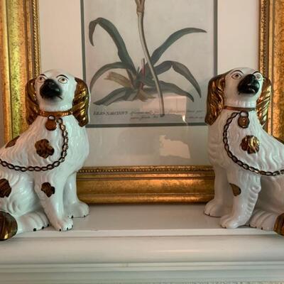 pair of Staffordshire dogs, early 20th century