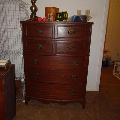 Solid wood chest on chest dresser (very nice)