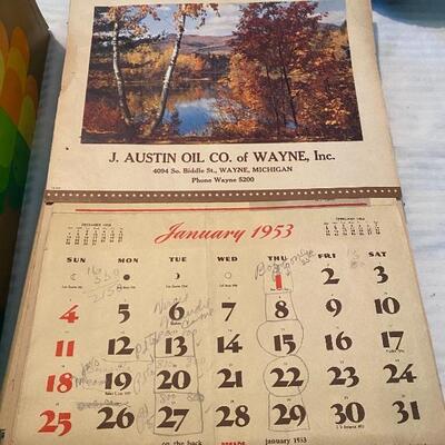 Vintage Auston Oil Co Calendars