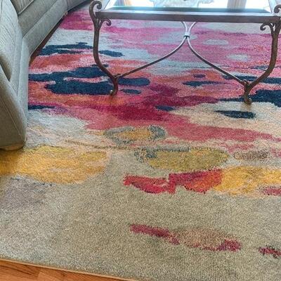 This rug is like a watercolor made for the floor