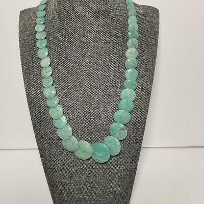 Overlapping Disk Jade Necklace - Jay King