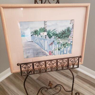Nice painting and the easel is for sale separately