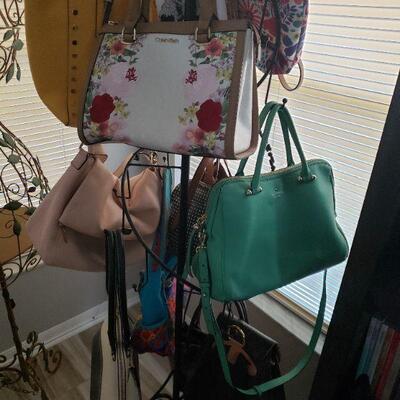 Lots of designer purses