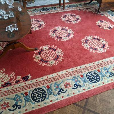 Beautifully bright vintage rug
