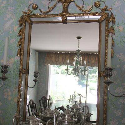 Antique ornate mirror