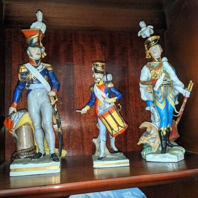 German porcelain military figurines