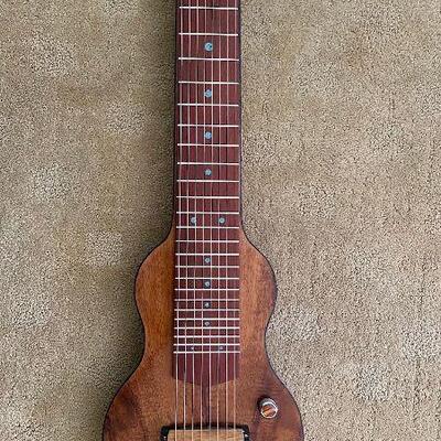 GeorgeBoards Lap Slide Steel Guitar 8 String Figured KOA Wood 22.5 Scale 2016-1
