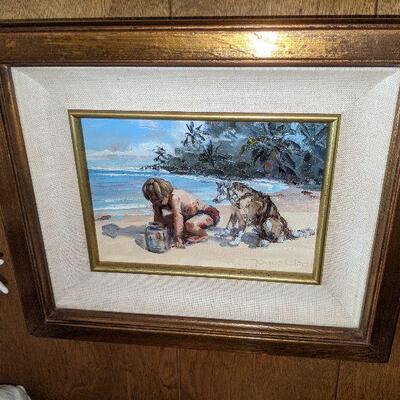 Joyce Clark signed oil on canvas