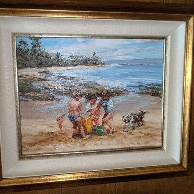 Joyce Clark signed oil on canvas