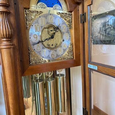 Ridgeway Grandfather Clock - 85"H x 24"W x 14"D - $780