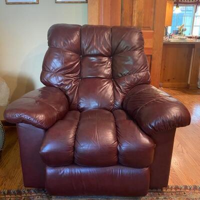 Maroon La-Z-Boy Recliner - 44"H x 41"W x 44"D - $80
