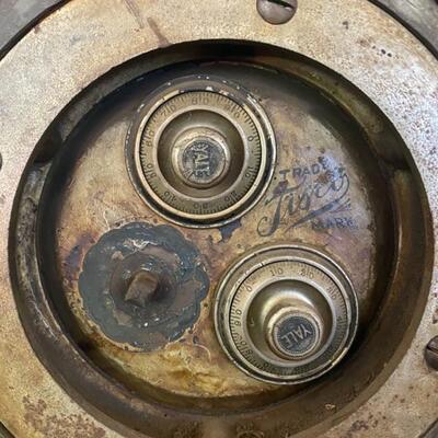 Antique 1892 Diebold Safe & Lock Co. Double Door Safe - 47"H x 26"W x 23.5"D - $950