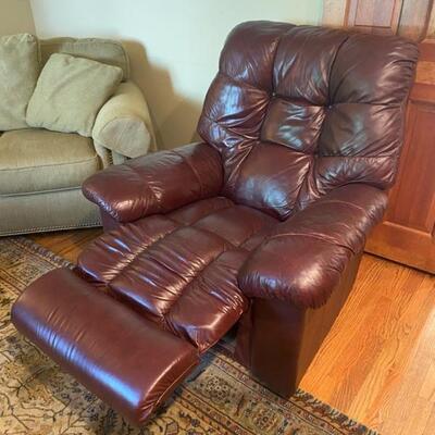 Maroon La-Z-Boy Recliner - 44"H x 41"W x 44"D - $80