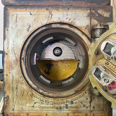 Antique 1892 Diebold Safe & Lock Co. Double Door Safe - 47"H x 26"W x 23.5"D - $950
