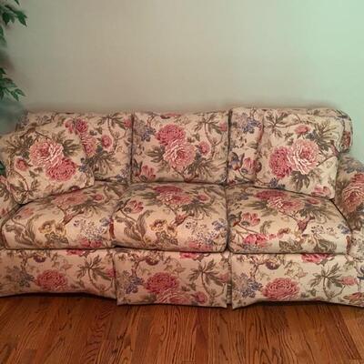 Highland House Designer Floral 3-Seater Sofa - 38"H x 87"W x 39"D - $420