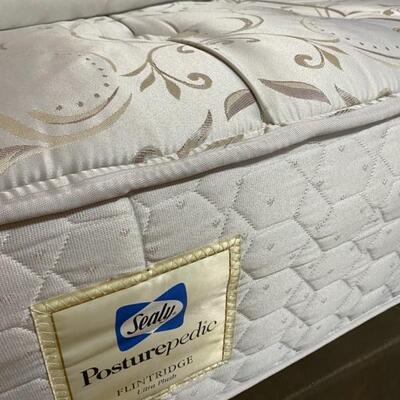 King Base & King Sealy Posturepedic Ultra Plush Mattress - 29"H x 77"W x 80"D - $175