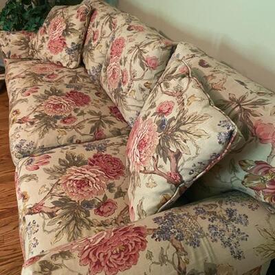 Highland House Designer Floral 3-Seater Sofa - 38"H x 87"W x 39"D - $420