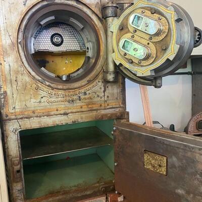 Antique 1892 Diebold Safe & Lock Co. Double Door Safe - 47"H x 26"W x 23.5"D -