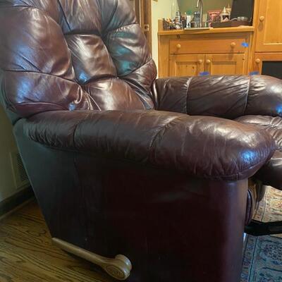 Maroon La-Z-Boy Recliner - 44"H x 41"W x 44"D - $80